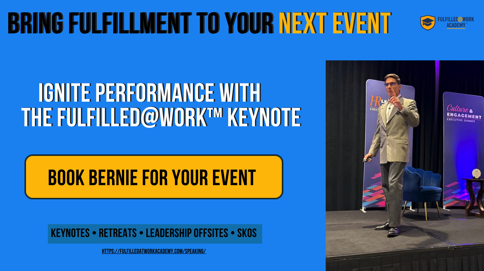 Bernie Borges | Fulfillment Centric Leadership | Speaker | Executive Coach | Mastermind Facilitator