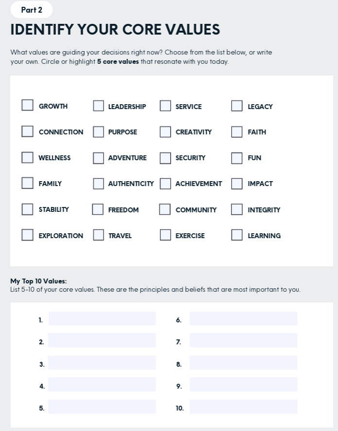 Reflect on Your Values | Values & Fulfillment Alignment Guide | Bernie Borges